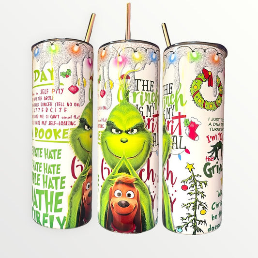 Grinch and Max 20/30oz Insulated Skinny Tumbler