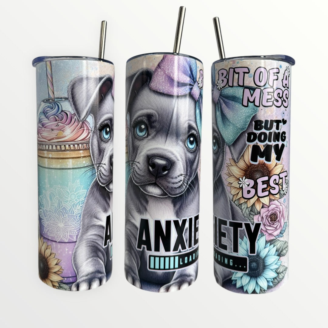 Anxiety 20/30oz Insulated Skinny Tumbler