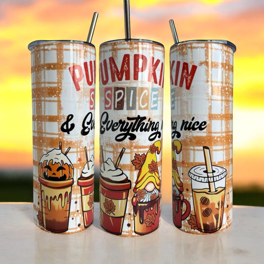 Pumpkin Spice and Everything Nice 20/30oz Insulated Skinny Tumbler