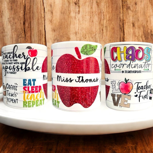 Personalised Teacher 11 oz (312g) Novelty Mug