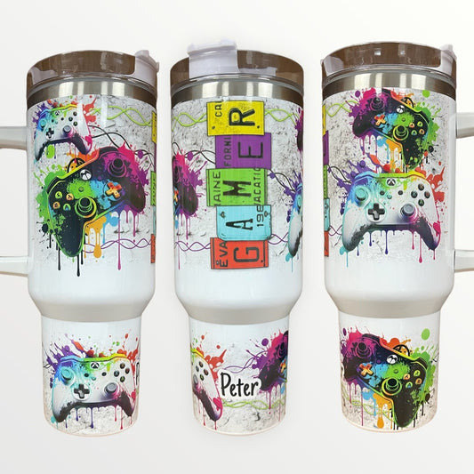 Gamer 30oz/40oz Quencher Tumbler with Optional Personalisation