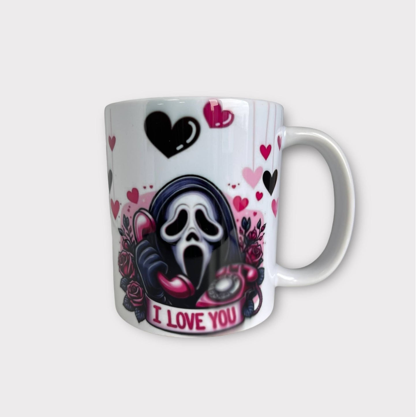 Scream Valentine Mug With Optional Personalisation