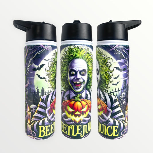 Beetlejuice (Pumpkin) 20oz Insulated Water Bottle Tumbler