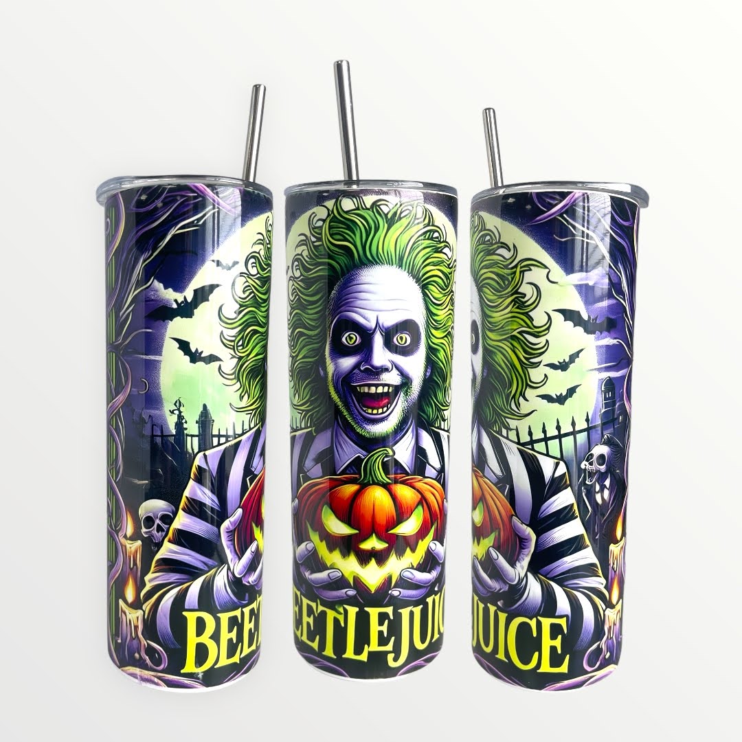 Beetlejuice (Pumpkin) 20oz/30oz Insulated Skinny Tumbler