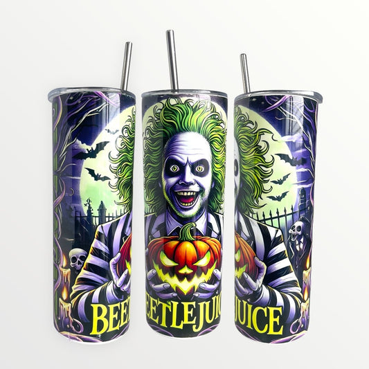 Beetlejuice (Pumpkin) 20oz/30oz Insulated Skinny Tumbler