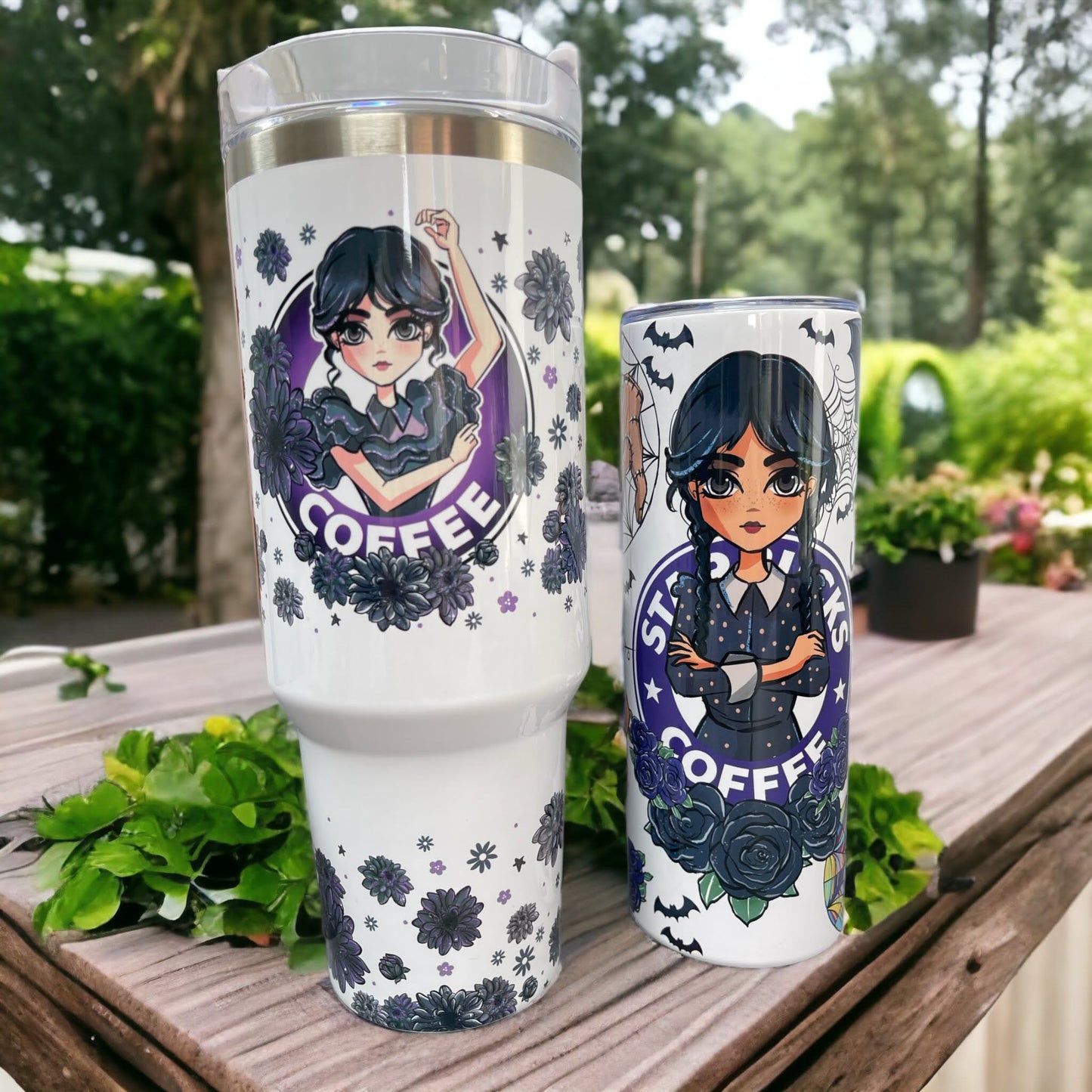 Wednesday Addams 40oz Quencher Tumbler Cup