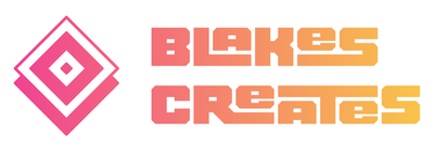 Blakes Creates logo pink orange peach yellow