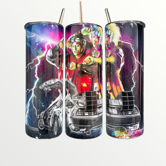 Back To The Future - Doc and Marty 20/30oz Insulated Skinny Tumbler