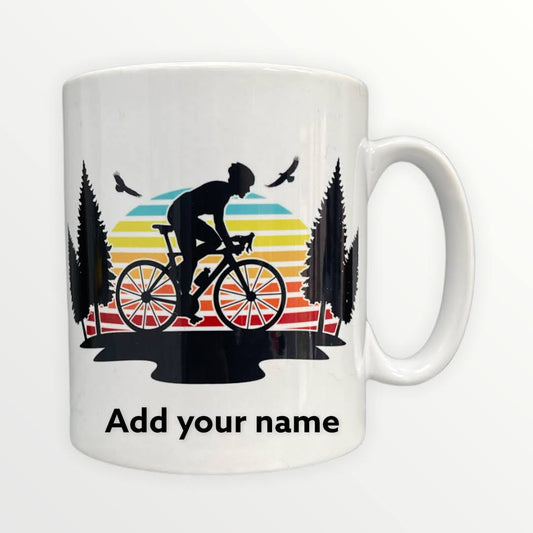 Cycling 11 oz (312g) Novelty Mug with Optional Personalisation