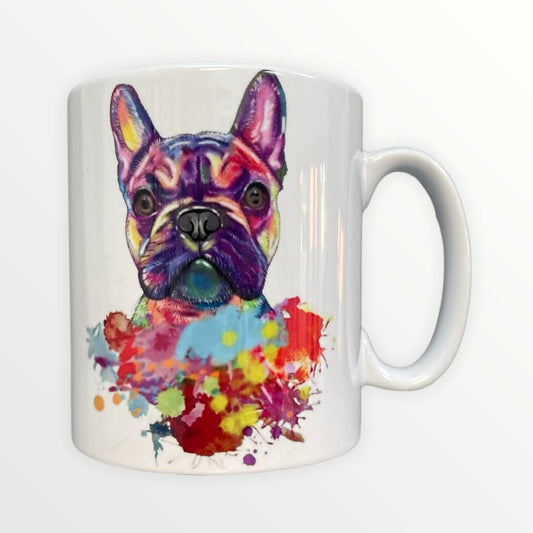 Dog Colour Blast Art 11 oz (312g) Novelty Mug with Optional personalisation