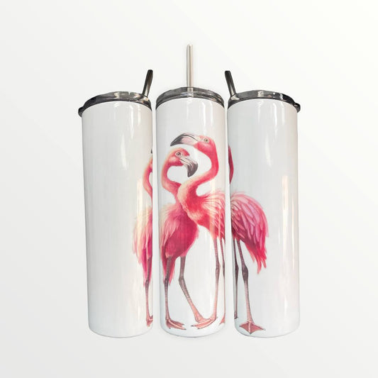 Flamingo Insulated 30oz Thermal Skinny Tumbler