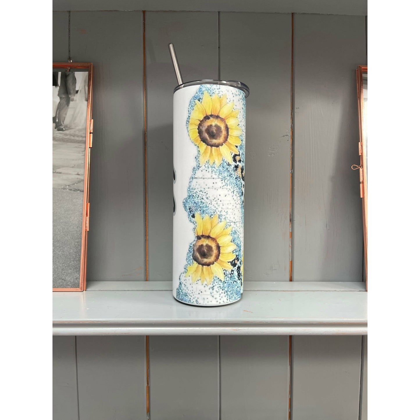 Sunflower 20/30oz Insulated Skinny Tumbler with Optional Personalisation