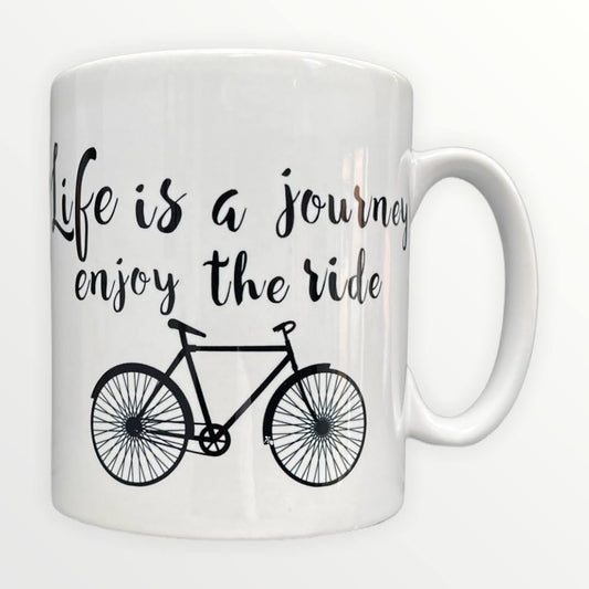 Life is a Journey Cycling 11 oz (312g) Novelty Mug