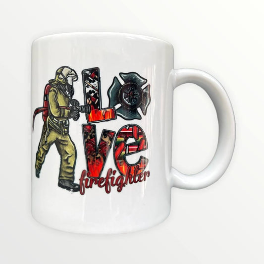 Love Firefighters Mug
