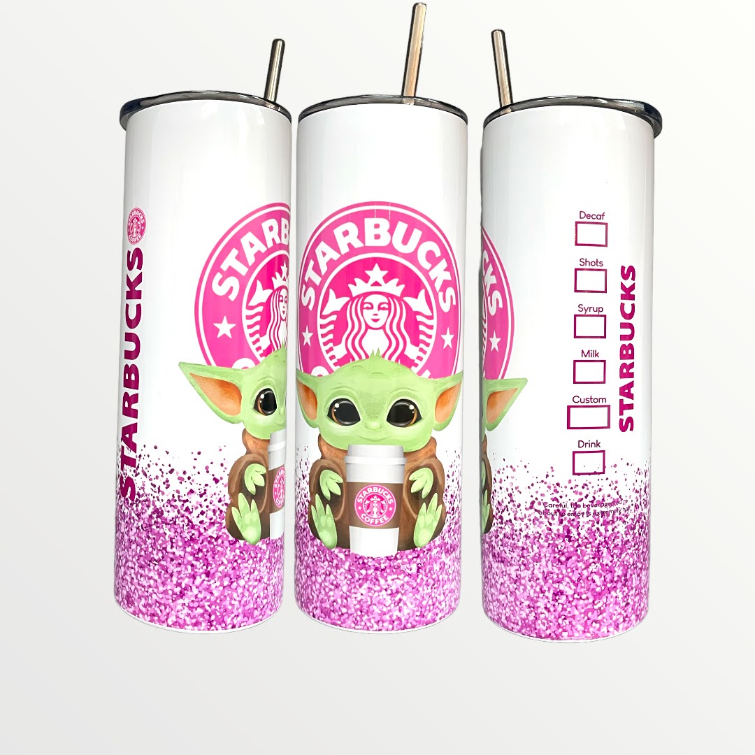 Starbucks Baby Yoda (Grogu) Pink 20/30oz Insulated Skinny Tumbler