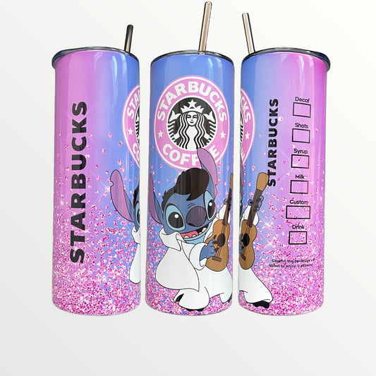 Starbucks Disney Stitch Elvis 20/30oz Insulated Skinny Tumbler
