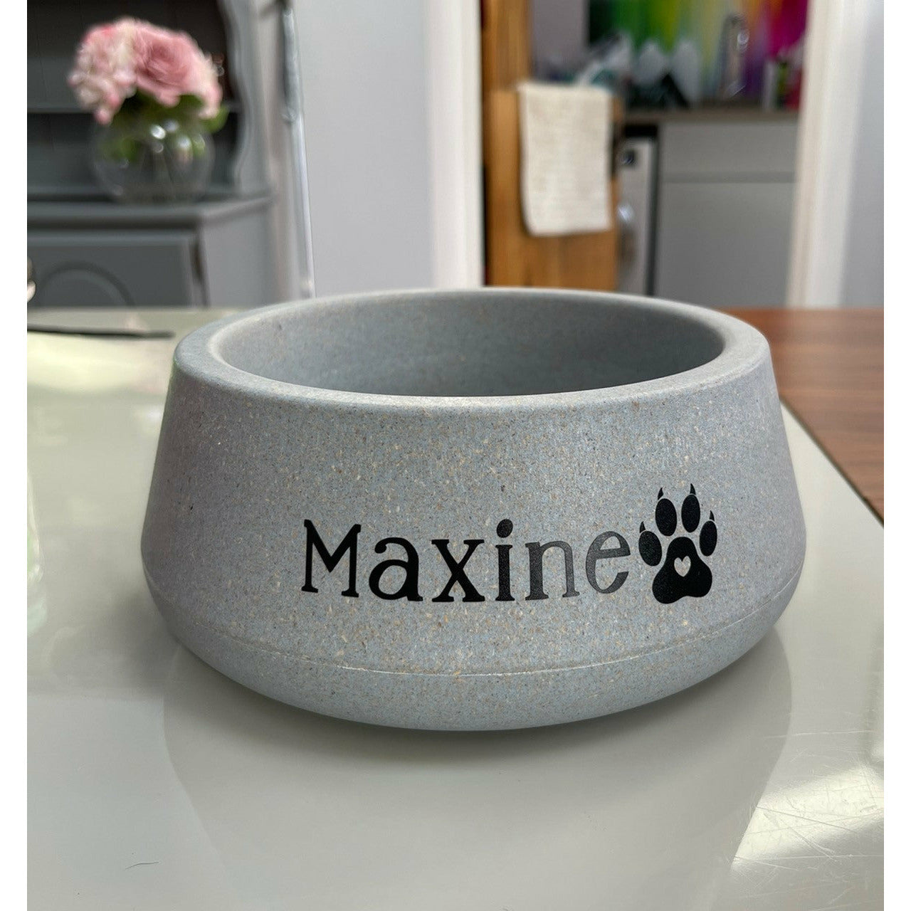 Personalised Bamboo Dog Bowl