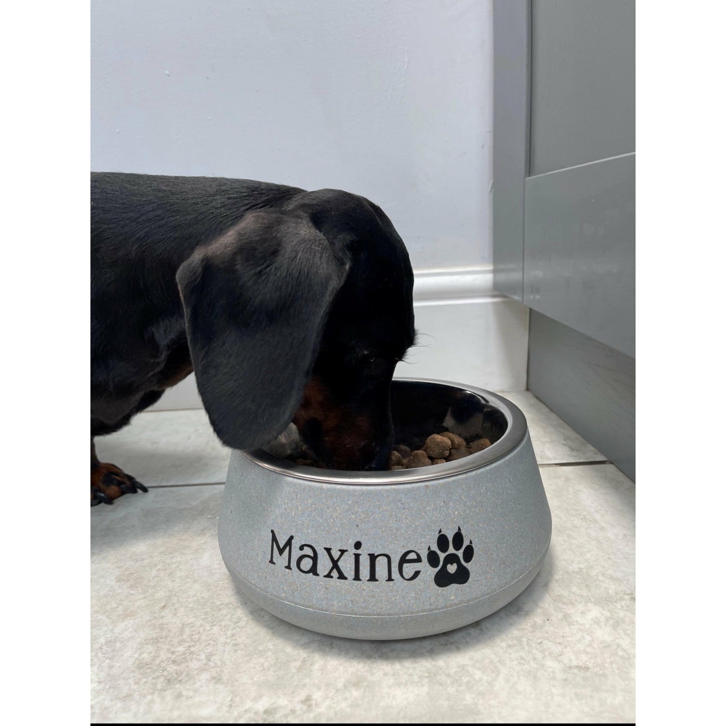 Personalised Bamboo Dog Bowl